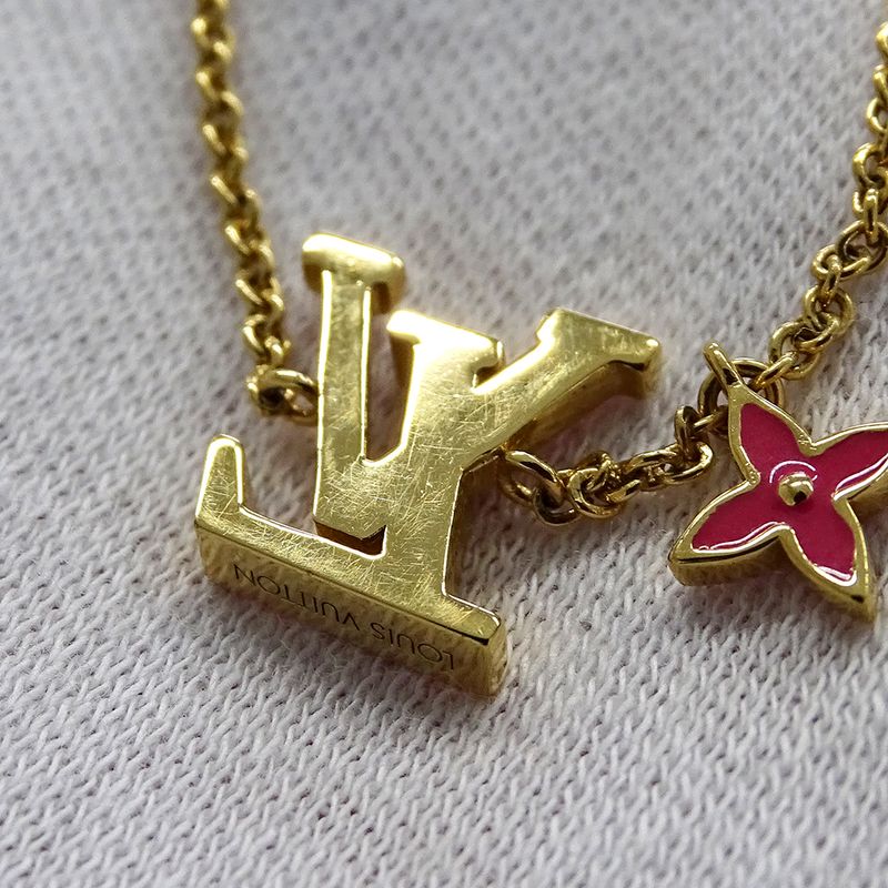 Louis Vuitton Bracelet Women's Brand Bracelet LV Iconic Gold Pink M1138a
