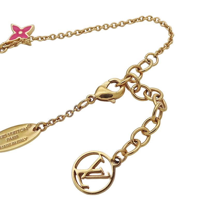 Louis Vuitton Bracelet Women's Brand Bracelet LV Iconic Gold Pink M1138a