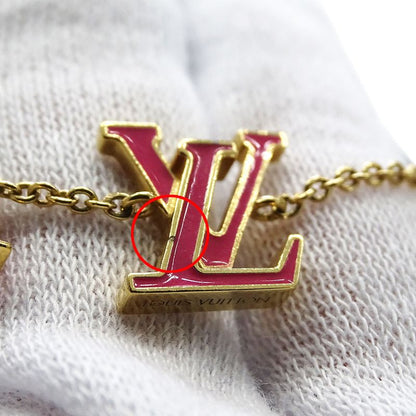 Louis Vuitton Bracelet Women's Brand Bracelet LV Iconic Gold Pink M1138a
