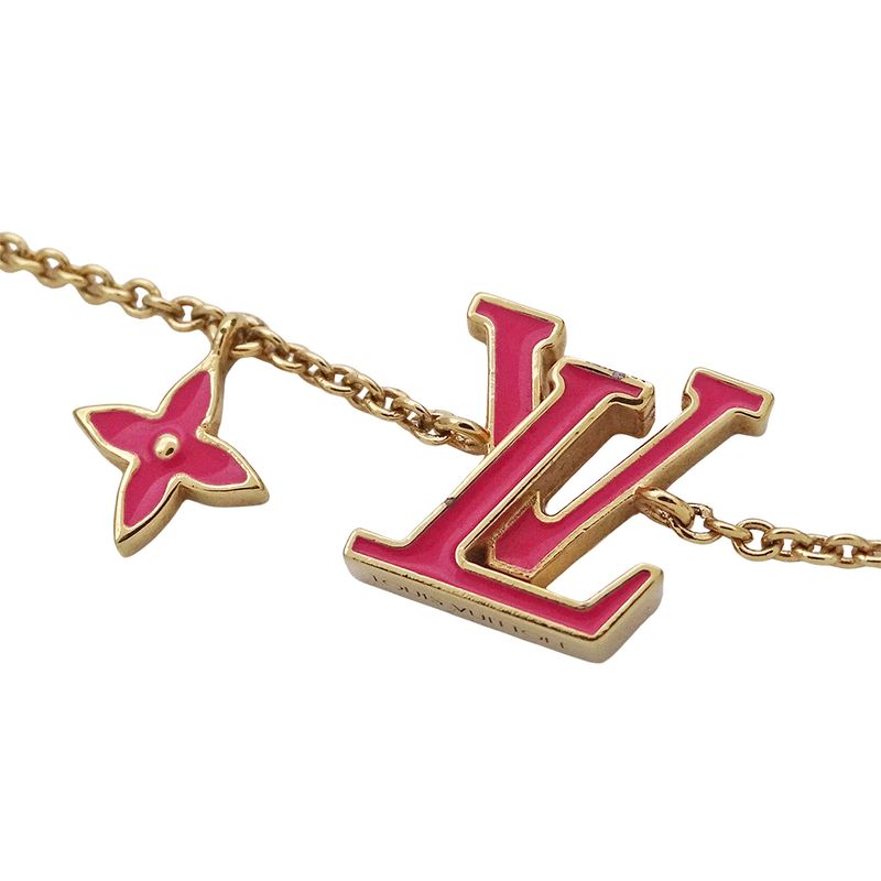 Louis Vuitton Bracelet Women's Brand Bracelet LV Iconic Gold Pink M1138a
