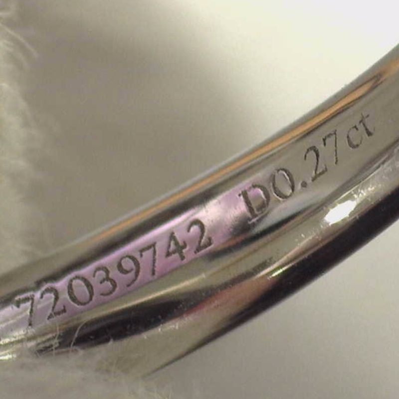 Tiffany & Co 72039742 X01270560 Pt950 D0.27ct Ring #10.5 Ring Tiffany & Co