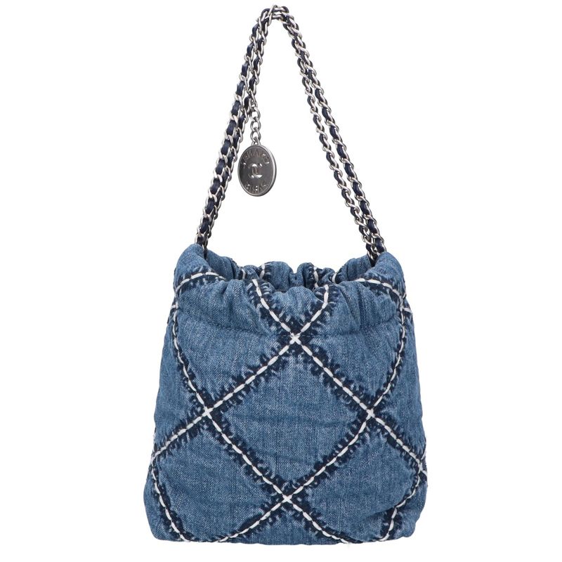 Chanel Similar As3980 Washed Denim Svhardware Chanel 22 2way Mini Chain Shoulder