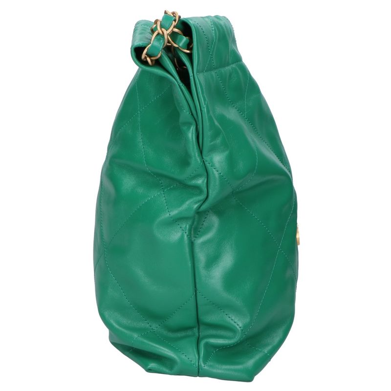 Chanel Similar As3260 Metal Plate Shiny Calfskin Gold Hardware Chanel 22 Small