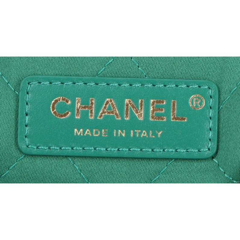 Chanel Similar As3260 Metal Plate Shiny Calfskin Gold Hardware Chanel 22 Small