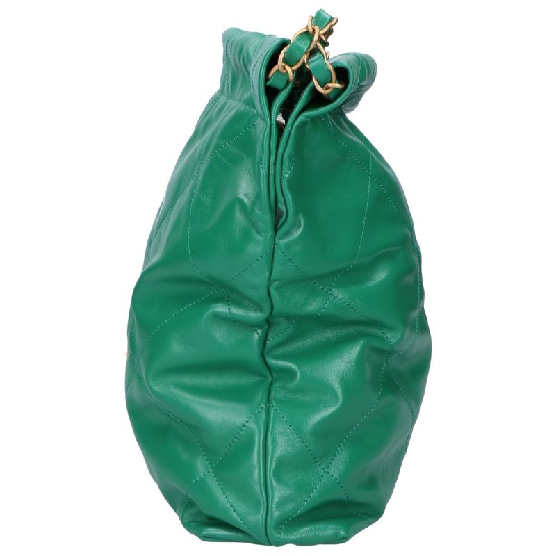 Chanel Similar As3260 Metal Plate Shiny Calfskin Gold Hardware Chanel 22 Small