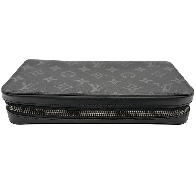 3479 Louis Vuitton Long Wallet Zippy XL M61698 Monogram Eclipse LV Wallet Black