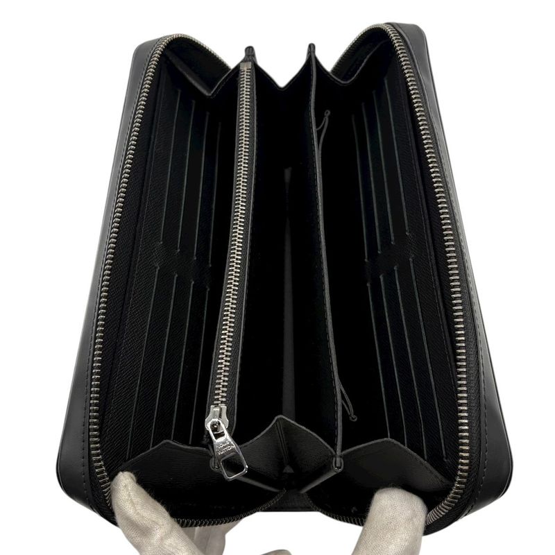 3479 Louis Vuitton Long Wallet Zippy XL M61698 Monogram Eclipse LV Wallet Black