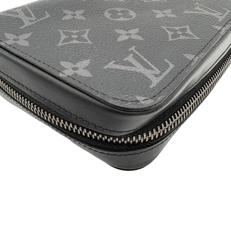 3479 Louis Vuitton Long Wallet Zippy XL M61698 Monogram Eclipse LV Wallet Black