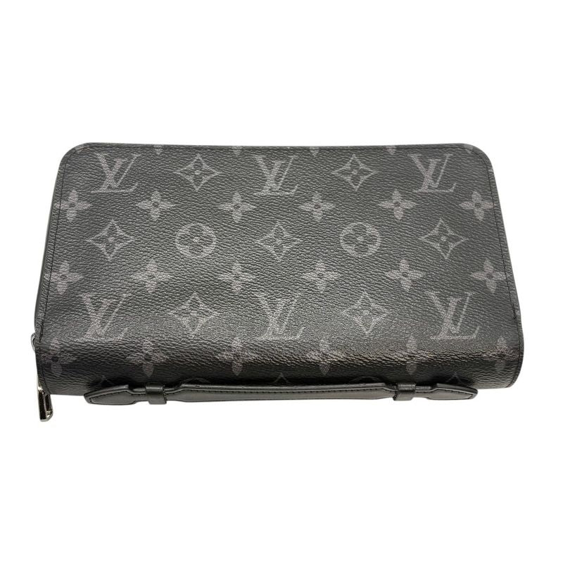 3479 Louis Vuitton Long Wallet Zippy XL M61698 Monogram Eclipse LV Wallet Black