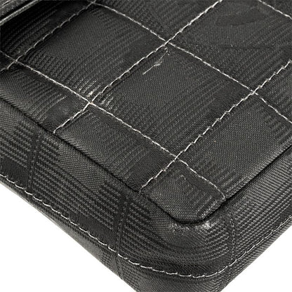 Chanel New Travel Line Chain Shoulder Bag Nylon Black Hardware 7 Digits 7s