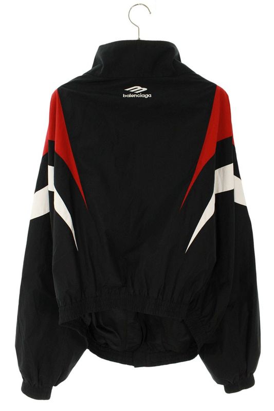 Balenciaga 24SS 790756 Tpq38 Off-shoulder Track Nylon Blouson Men's XS