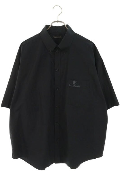 Balenciaga 839213 Trm28 Logo Embroidered Pocket Short Sleeve Shirt Men 39