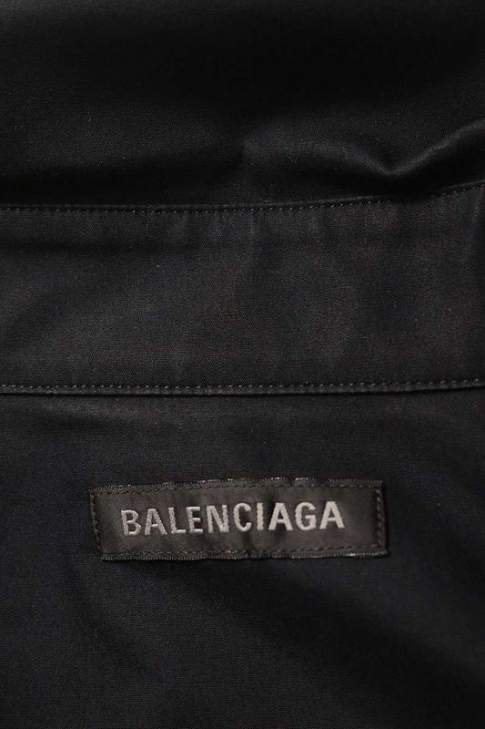 Balenciaga 839213 Trm28 Logo Embroidered Pocket Short Sleeve Shirt Men 39