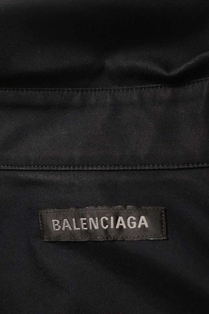Balenciaga 839213 Trm28 Logo Embroidered Pocket Short Sleeve Shirt Men 39