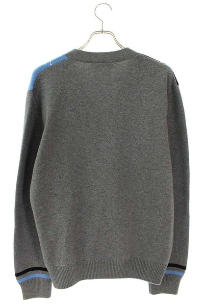 Gucci 25SS 806194 Xkekx Logo Embroidered Argyle Pattern Cardigan Men's L