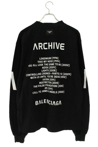 Balenciaga 781245 Tova1 Connected Print Long Sleeve Cut And Sewn Men's XS