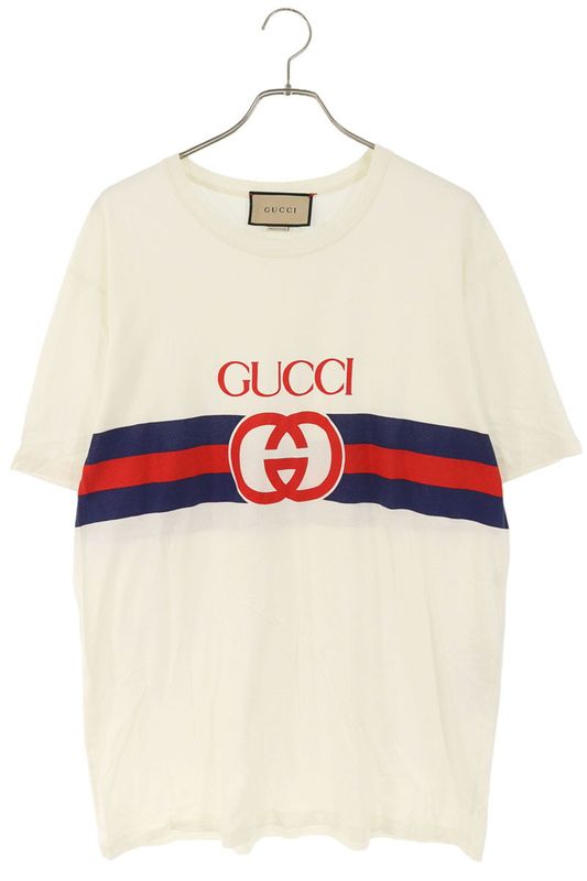 Gucci 23SS 548334 Xjet1 Front Logo Print T-shirt Men's L