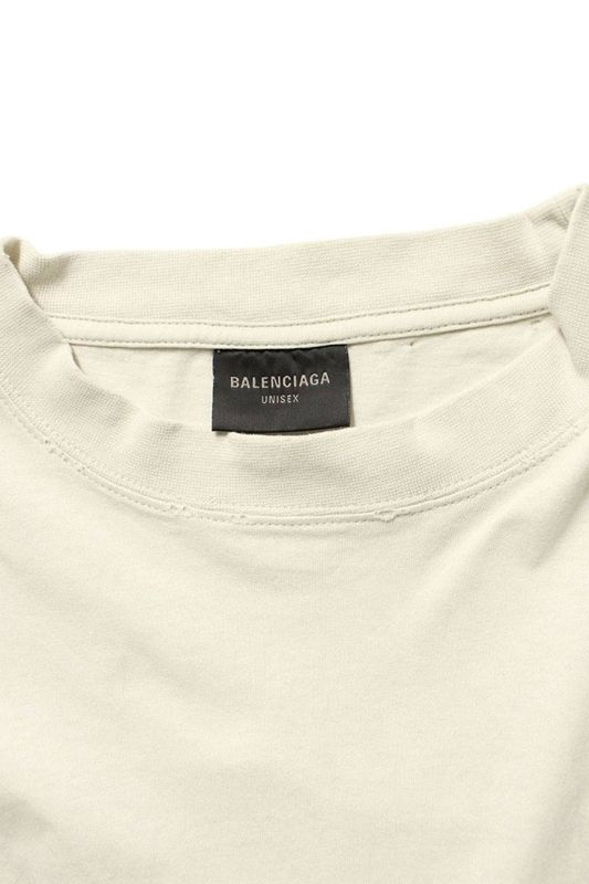 Balenciaga 833647 Tsv09 Logo Embroidery Vintage Finish Sleeveless Cut And Sewn