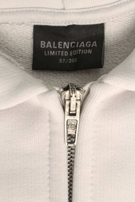Balenciaga 788243 Tqvh1 Bfrnd Zip Hoodie Men's M