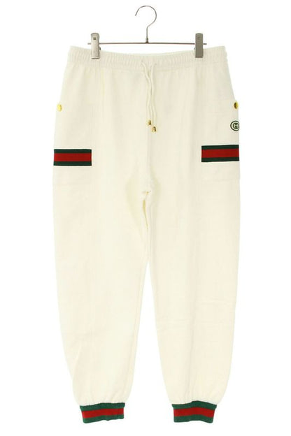 Gucci 625404 Xjcoe Ribbed Sweatshirt Long Pants With Logo Patch Men's M