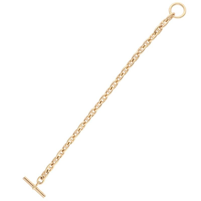 Hermes Chaine D'ancre TPM 18K Yellow Goldchaine D'ancre Tpmbracelet Men's TPM
