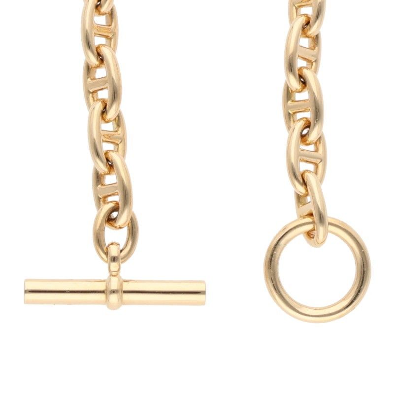 Hermes Chaine D'ancre TPM 18K Yellow Goldchaine D'ancre Tpmbracelet Men's TPM