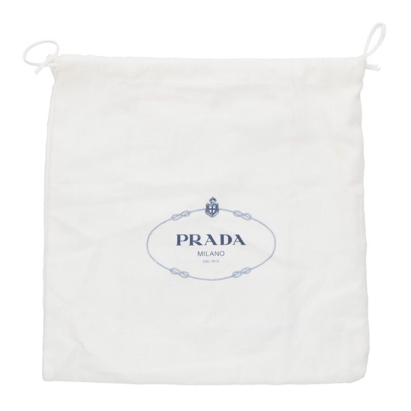 Prada Nylon Handbag With Triangle Logo Plate Men's