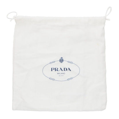 Prada Nylon Handbag With Triangle Logo Plate Men's