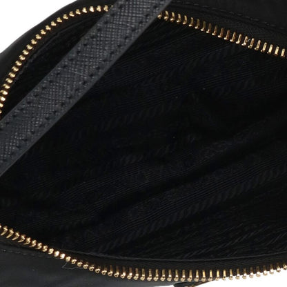 Prada Nylon Handbag With Triangle Logo Plate Men's