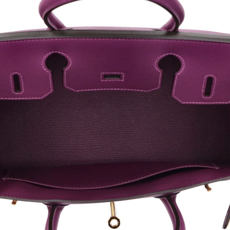 Hermes Birkin 30 Y Engraved Vaux Epson Ghardware Handbag Men 30