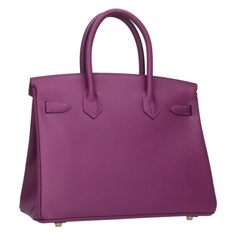 Hermes Birkin 30 Y Engraved Vaux Epson Ghardware Handbag Men 30