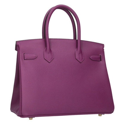 Hermes Birkin 30 Y Engraved Vaux Epson Ghardware Handbag Men 30