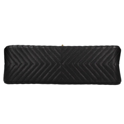 Chanel 2.55 Chevron Lambskin W Flap Chain Shoulder Bag Women