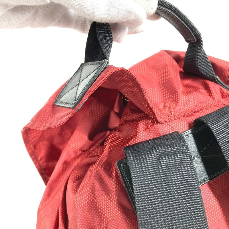 Louis Vuitton Backpack Sac Light Pack Nylon Red