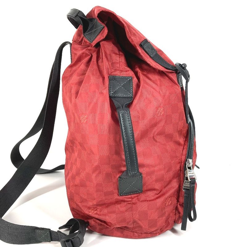 Louis Vuitton Backpack Sac Light Pack Nylon Red