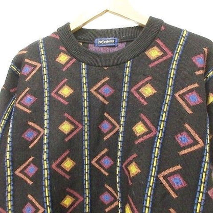 Yves Saint Laurent YVES Saint Laurent Vintage All-pattern Jacquard Knit Sweater
