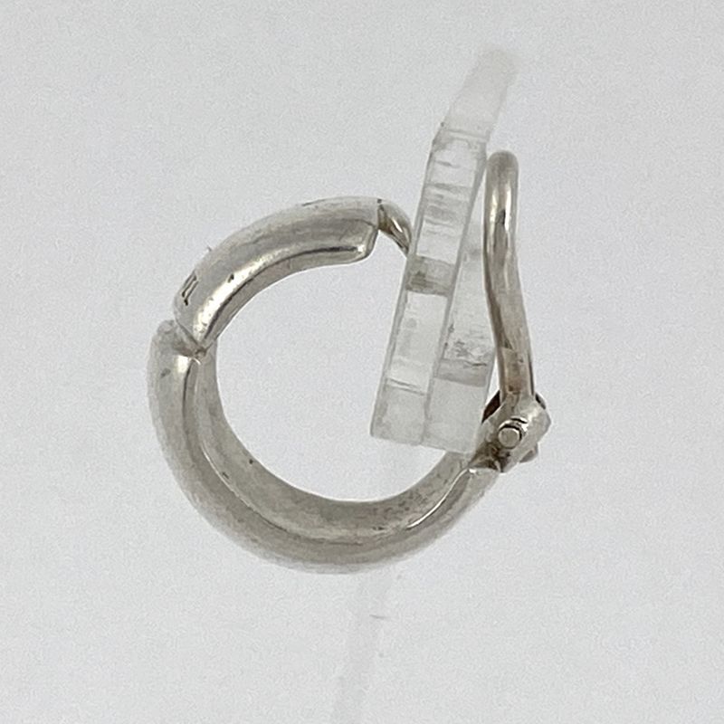 Chanel Logo Earrings Silver 925 Silver Ladies