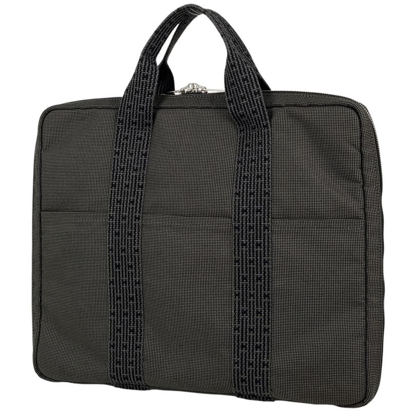 Hermes Her Line Business Bag Briefcase Handbag Business Bag Canvas Gray Men's
