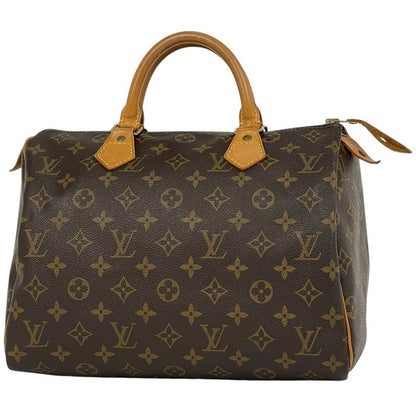 Louis Vuitton Speedy 30 Boston Bag Commuter Handbag Monogram Brown M41526 Women