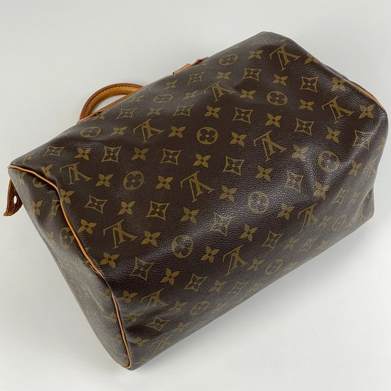 Louis Vuitton Speedy 30 Boston Bag Commuter Handbag Monogram Brown M41526 Women