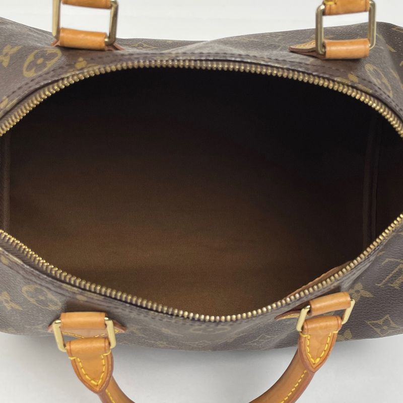 Louis Vuitton Speedy 30 Boston Bag Commuter Handbag Monogram Brown M41526 Women