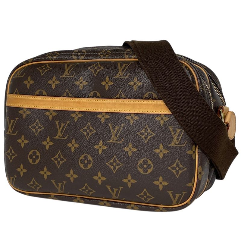 Louis Vuitton Reporter PM Crossbody Shoulder Bag Monogram Brown M45254 Women