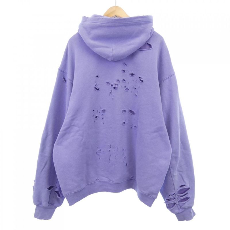 Balenciaga Caps Destroyed Hoodie Pullover 659403 Tkvb6 Unisex Hoodie