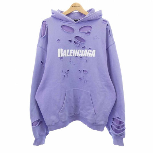 Balenciaga Caps Destroyed Hoodie Pullover 659403 Tkvb6 Unisex Hoodie