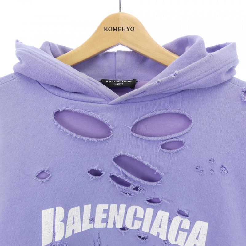 Balenciaga Caps Destroyed Hoodie Pullover 659403 Tkvb6 Unisex Hoodie
