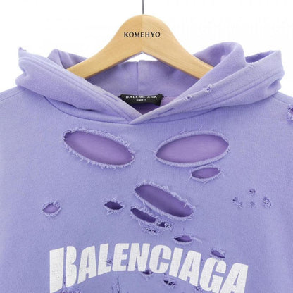 Balenciaga Caps Destroyed Hoodie Pullover 659403 Tkvb6 Unisex Hoodie