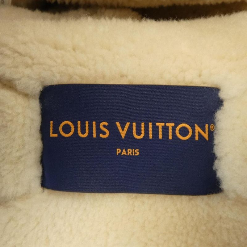Louis Vuitton Embroidered Shearling Workwear Mouton Jacket