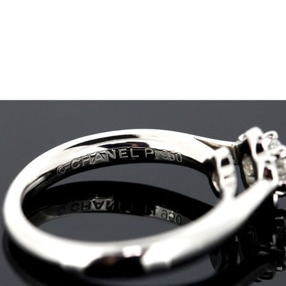 Chanel Camellia Collection Diamond 026ct D-vvs1-3ex Ring Pt950 45