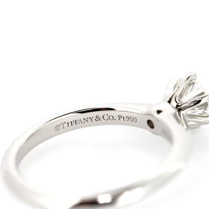 Tiffany & Co Solitaire 045ct Diamond Ring H-vs1-3ex Pt950