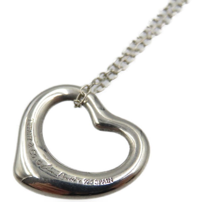 Tiffany & Co Open Heart 925 Silver Necklace 0090 Tiffany & Co